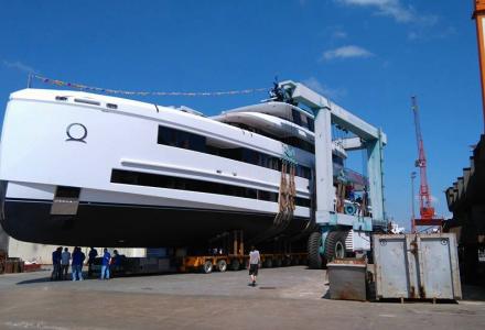45m Aquarius hits the water at Mengi Yay