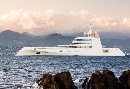 M/Y A spotted in the French Riviera
