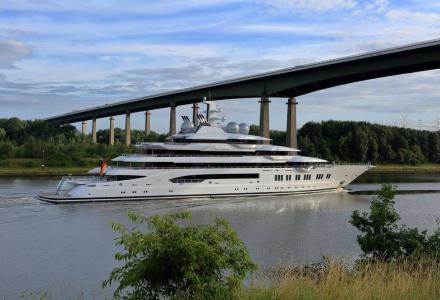 106m Lurssen's Project Mistral on sea trials