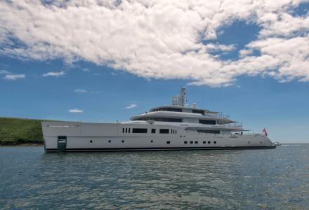 73m superyacht Grace E docks in Ireland