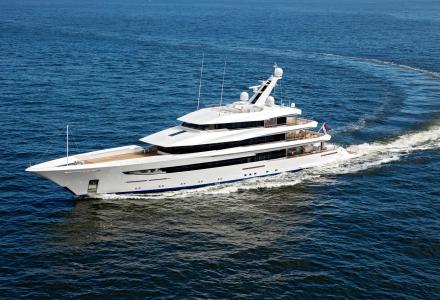 Feadship's 70m superyacht Joy undergoing sea trials