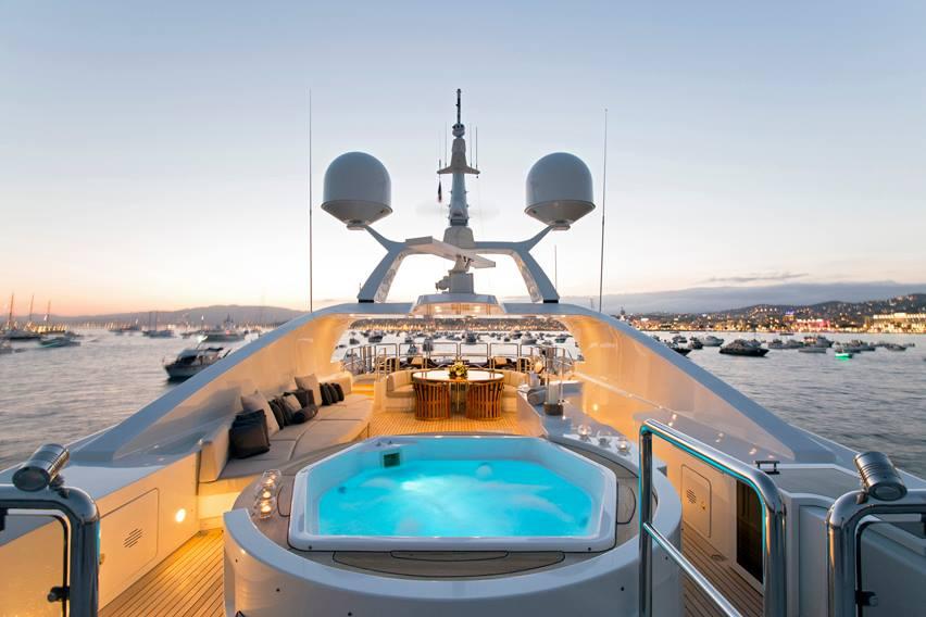 yacht Blue Night