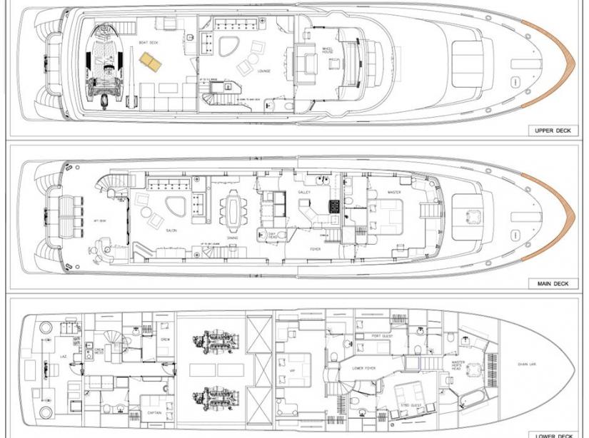 yacht 108 Paragon Tri-Deck